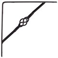 Prosource Bracket Shelf Deco Blk 8X8In SB-017PS